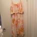 Anthropologie Dresses | Anthropologie L Floral Dress | Color: Tan | Size: L