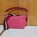 Coach Bags | Coach Dempsey Shoulder Bag C2829 Pebble Leather And Coach Patch Fuchsia | Color: Pink | Size: Os