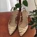 J. Crew Shoes | J. Crew Snakeskin Italian Leather Slingbacks | Color: Brown | Size: 6