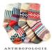 Anthropologie Accessories | New Happy Feet Wool Crew Socks Set [4] | Color: Cream/Tan | Size: Os