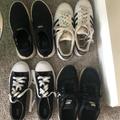 Adidas Shoes | 4 Pairs-Vans, Adidas, Nike, Target Brand Converse | Color: Black/Brown | Size: 10