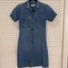 Madewell Dresses | Madewell Denim Shirt Dress With Pockets (Xs) | Color: Blue/Black | Size: Xxs