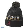 Nike Accessories | Alabama Crimson Tide Nike 2017 National Champions Cuffed Pom Knit Hat | Color: Black/Silver | Size: Os