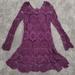 Free People Dresses | Crochet Dress | Color: Purple | Size: M