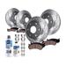 2009-2012 Suzuki Equator Front and Rear Brake Pad and Rotor Kit - Detroit Axle