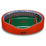 Orange/Black Oklahoma State Cowboys 7'' x 22'' 34'' Medium Stadium Oval Dog Bed