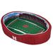 Scarlet Nebraska Huskers 7'' x 19'' 23'' Small Stadium Oval Dog Bed