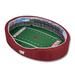 Red Wisconsin Badgers 7'' x 22'' 34'' Medium Stadium Oval Dog Bed