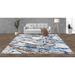 Blue/Brown 60 x 0.25 in Area Rug - Bokara Rug Co, Inc. Hand-Knotted High-Quality Ivory & Multi-Colored Area Rug Viscose/ | 60 W x 0.25 D in | Wayfair