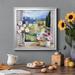 Red Barrel Studio® Afternoon in Tuscany - Picture Frame Painting on Canvas in Black/Blue/Green | 30.5 H x 30.5 W x 1.5 D in | Wayfair