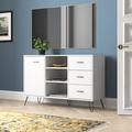 Ivy Bronx Bashemath TV Stand for TVs up to 55" Wood in White | 32 H in | Wayfair 5B7995C185B043C6B197AE41AE55A8E5