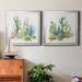 Dakota Fields Cactus Vignette I - 2 Piece Picture Frame Print on Canvas in Black | 22.5 H x 45 W x 1.5 D in | Wayfair