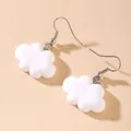 Boucles d'oreilles en forme de nuage blanc pour femmes et filles bijoux délicats cadeaux vente en
