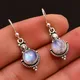 Delysia King-Boucles d'oreilles en pierre de lune arc-en-ciel pour femme bijoux vintage boucles