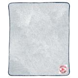 MLB 114 Red Sox Patch Two Tone Sherpa Throw