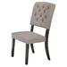 Wooden Side chair with Tufted Back, Set of 2 - 42 H x 19 W x 26 L Inches