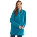 Plus Size Women's Chenille Cowlneck by Woman Within in Deep Teal (Size 5X) Pullover