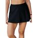 Plus Size Women's A-Line Swim Skirt with Built-In Brief by Swim 365 in Black (Size 34) Swimsuit Bottoms