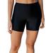 Plus Size Women's Swim Boy Short by Swim 365 in Black (Size 14) Swimsuit Bottoms