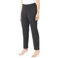 Plus Size Women's Crepe Knit Pull-On Pant by Catherines in Black (Size 6X)