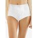 Plus Size Women's Light Control Lace Panel Brief 2-Pack by Bali in White (Size L)