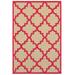 Cayman Indoor/Outdoor Area Rug in Sand/ Pink - Oriental Weavers C660P9056100ST