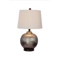 "Martin Richard 24"" Oil Rubbed Bronze Metal/Ant. Brown Mercury Glass Table Lamp - Fangio Lighting W-5124"