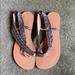 Jessica Simpson Shoes | Jessica Simpson Beaded Sandals | Color: Black | Size: 7.5
