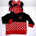 Disney Shirts & Tops | Disney Parks Minnie Mouse Hoodie | Color: Black/Red | Size: 18mb