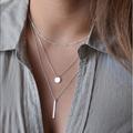 Free People Jewelry | Layered Boho Necklace Trendy | Color: Silver | Size: Os