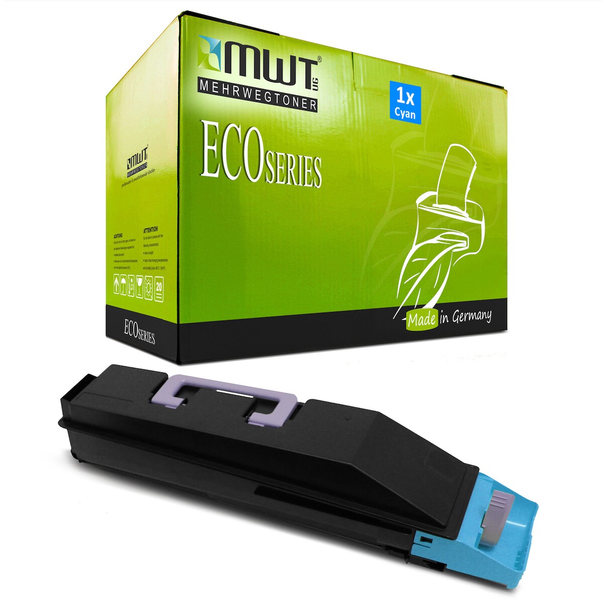 1 Mehrwegtoner kompatible Lasertoner ersetzt Triumph-Adler 652510011 Cyan Image