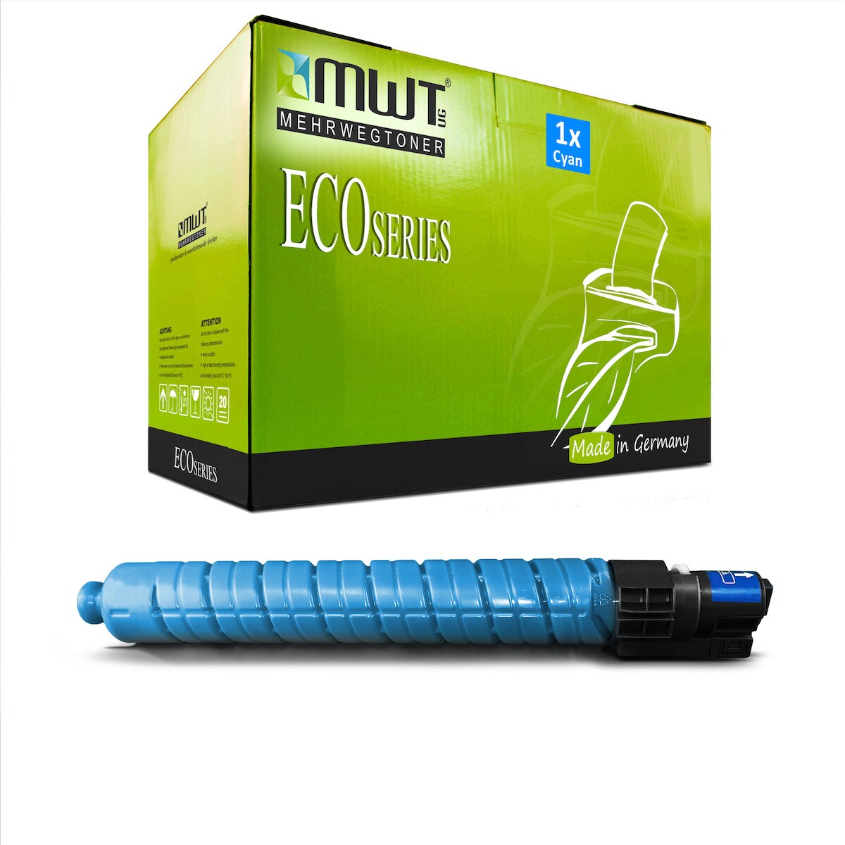 1 Mehrwegtoner kompatible Lasertoner ersetzt Ricoh 841163 Cyan Image
