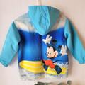 Disney Jackets & Coats | Disney Store Mickey Mouse Surfing Barefoot Blue Hooded Jacket Youth Small | Color: Blue/Yellow | Size: Sb