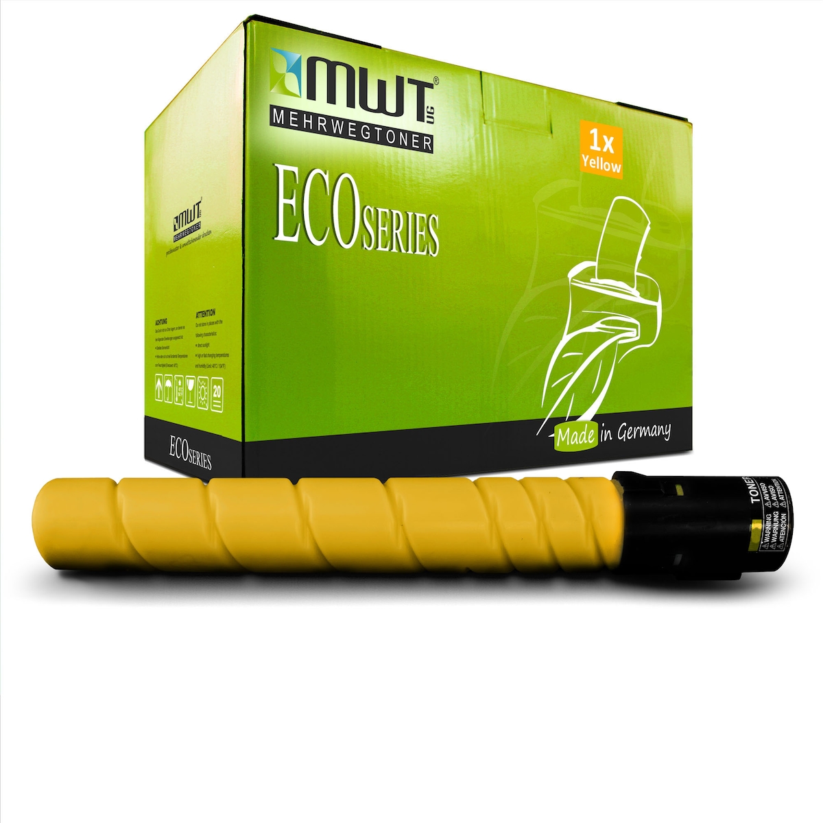 1 Mehrwegtoner kompatible Lasertoner ersetzt Konica Minolta TN-512 Y A33K252 Yellow Image