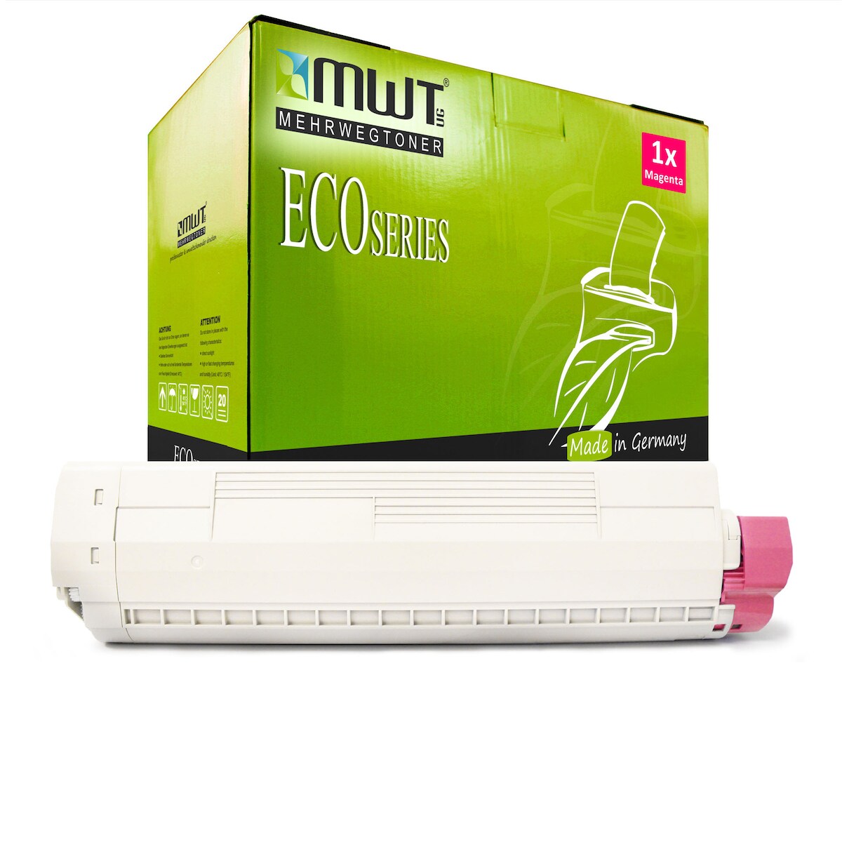 1 Mehrwegtoner kompatible Lasertoner ersetzt OKI 44059230 Magenta Image