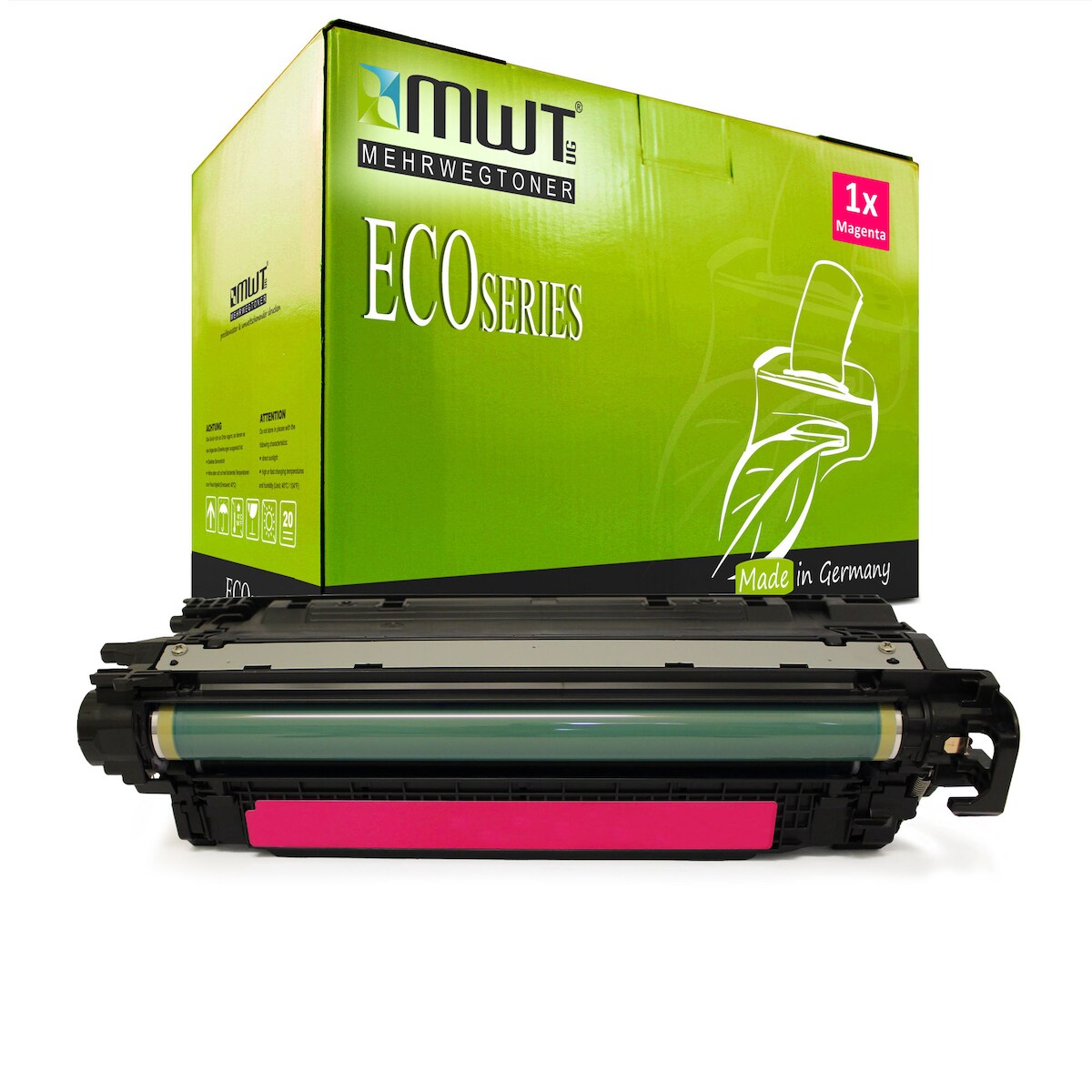 1 Mehrwegtoner kompatible Lasertoner ersetzt HP CE743A 307A Magenta Image