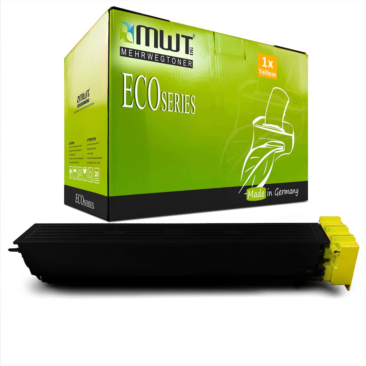 1 Mehrwegtoner kompatible Lasertoner ersetzt Konica Minolta TN-613Y A0TM250 Yellow Image