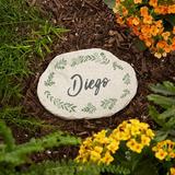 Personalization Mall Cozy Home Garden Stone Resin/Plastic in Gray | 4.25 H x 6 W x 0.5 D in | Wayfair 24157-S