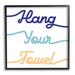 Stupell Industries Hang Your Towel Phrase Children's Bathroom Typography Stretched Canvas Wall Art By Daphne Polselli in Brown | Wayfair