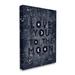 Stupell Industries Love You To Moon Starry Night Sky Typography Oversized Black Framed Giclee Texturized Art By Daphne Polselli Canvas | Wayfair