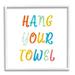 Stupell Industries Hang Your Towel Bathroom Rules Typography Oversized Stretched Canvas Wall Art By Daphne Polselli in Brown | Wayfair