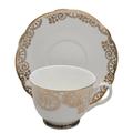 Grace's Tea Ware Porcelain Tea Set for 2 Porcelain China/Ceramic in White/Yellow | Wayfair 35257-4