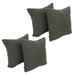 Blazing Needles 17-inch Square Synthetic Fur Throw Pillows (Set of 4)