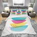 Designart 'Minimal Spots Balance III' Geometric Bedding Set - Duvet Cover & Shams