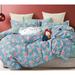 Blue Donau 100% Cotton Reversible Comforter Set