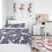 Designart 'Watercolor Unicorn Pattern' Modern Teen Bedding Set - Duvet Cover & Shams