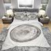 Designart 'Circle natural elements III' Geometric Bedding Set - Duvet Cover & Shams