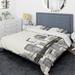 Designart 'Glam Dancing shape III' Glam Bedding Set - Duvet Cover & Shams