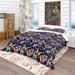 Designart 'Watercolor Butterfly Pattern' Modern & Contemporary Bedding Set - Duvet Cover & Shams