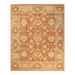 Overton Hand Knotted Wool Vintage Inspired Traditional Mogul Brown Area Rug - 8' 2" x 10' 2"